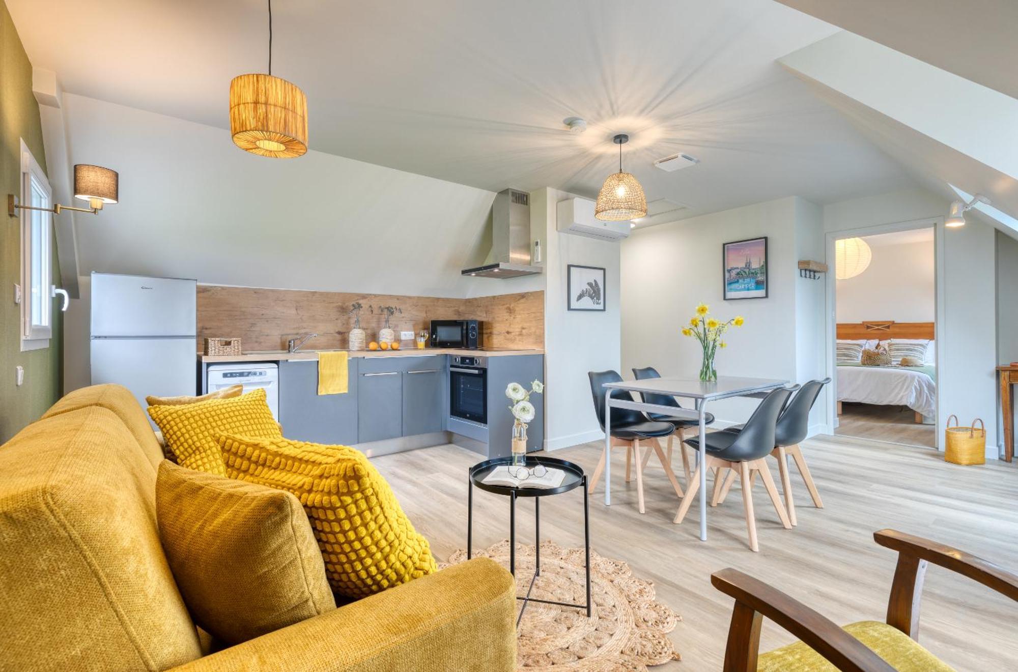 Apartmán La Ferme De Vur Ven Saint-Évarzec Pokoj fotografie